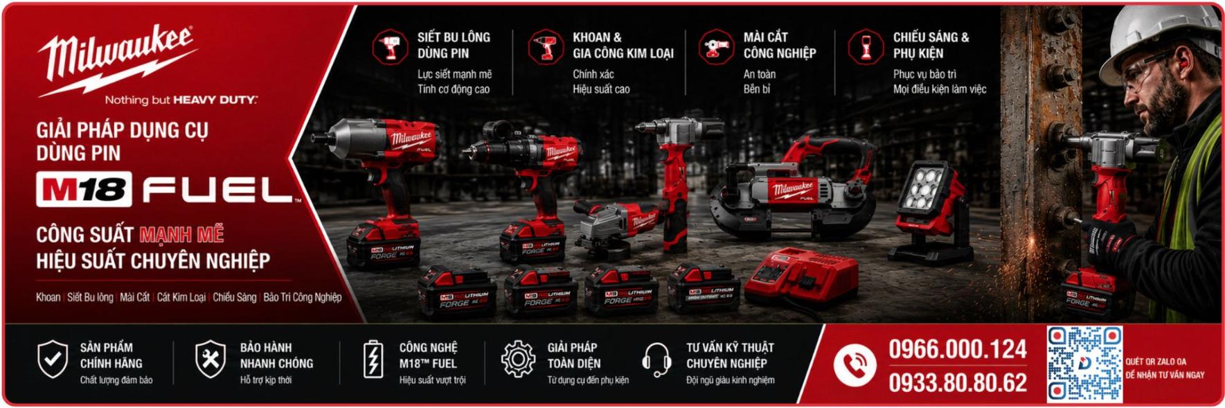 Dụng cụ Milwaukee pin