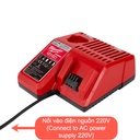 Sạc pin Milwaukee M12-18C, dùng cho pin 12V và 18V