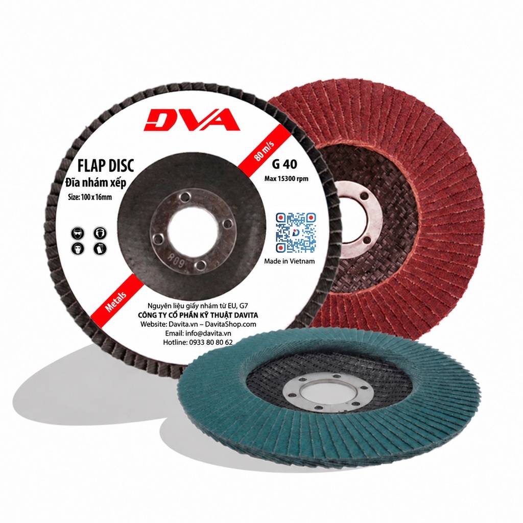 [EIDV03535] Nhám xếp đường kính D100, độ hạt 40