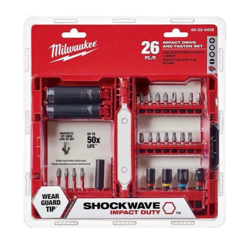 Bộ mũi vít đa năng 26 chi tiết, Milwaukee 48-32-4408