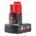 Battery 12V 6.0Ah, Milwaukee M12B6