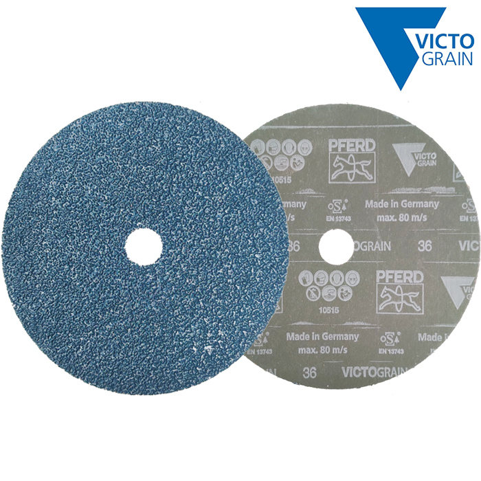 Nhám PFERD đĩa mài mềm 7 inch, size 180x22.23mm, FS 180-22, Victograin 36