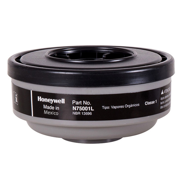 Honeywell N75001L Gas and Vapor Cartridges, Cartridge/Filter, Organic Vapor (Origin: Mexico)