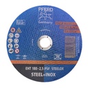Pferd cutting disc 7 inch, size 180x2.5x22.23mm, EHT 180-2,5 PSF STEELOX, code 350861