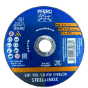 Pferd cutting disc 4 inch, size 105x1.6x16mm, EHT 105-1,6 PSF Steelox