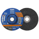Pferd grinding disc FD 100-3 A36, size 4 inch PSF FLEX STEELOX/16 – 45730