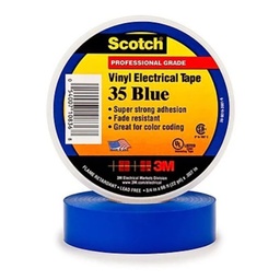 [EIDV03503] Electrical tape 3M 35 Blue color (19mm x 20m length)