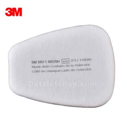 [EIDV03526] Bộ lọc bụi (Tấm lọc bụi) 3M 5N11 dùng với mặt nạ nửa mặt, 10 cái/hộp, 20 hộp/Thùng