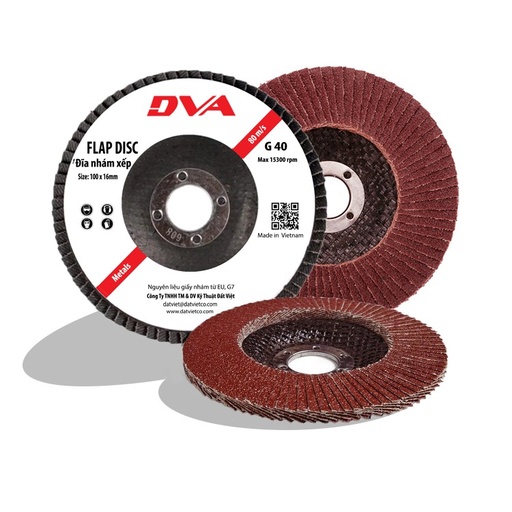 Đá nhám xếp DVA, D100, G40. Mã DVA100040M