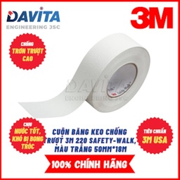 [EIDV03536] Anti-slip 3M 220 Safety Walk tape, Medium Resilient, White color (5cm width), sale per Meter