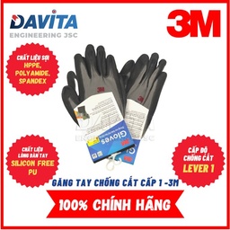 [EIDV03557] 3M anticut gloves (level 1)- Grey- Size M
