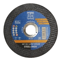[EIDV04562] Đá cắt Pferd 5 inch, size 125x1x22.23mm, EHT 125-1,0 PSF STEELOX, mã 350281