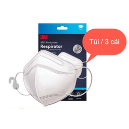 [EIDV04589] 3M 9513 KN95 high quality respirator, ear band, white color, 3pcs/nilon bag