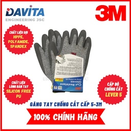 [EIDV04621] 3M anticut gloves (Level 5) - Grey white- (size M)