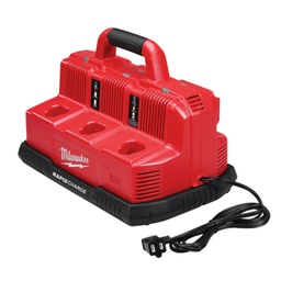 [EIDV04988] Milwaukee M12-18C3, rapid charge station for 6 batteries instantly (3 battery 12V, 3 battery 18V)