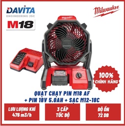 [EIDV05143] Combo Milwaukee Air fan M18 AF SET (include 5Ah battery and Charger)